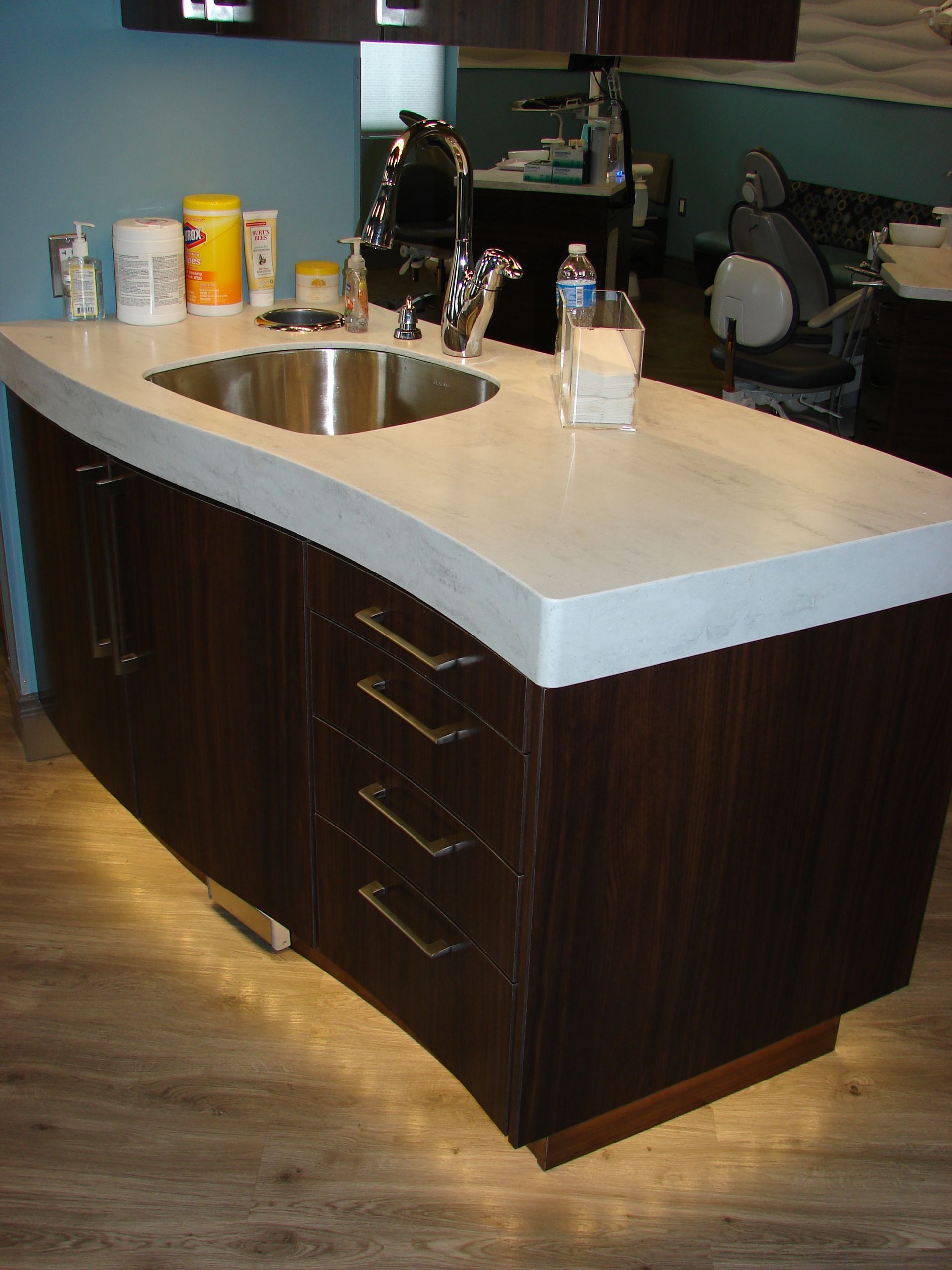 unique dental cabinets and counter