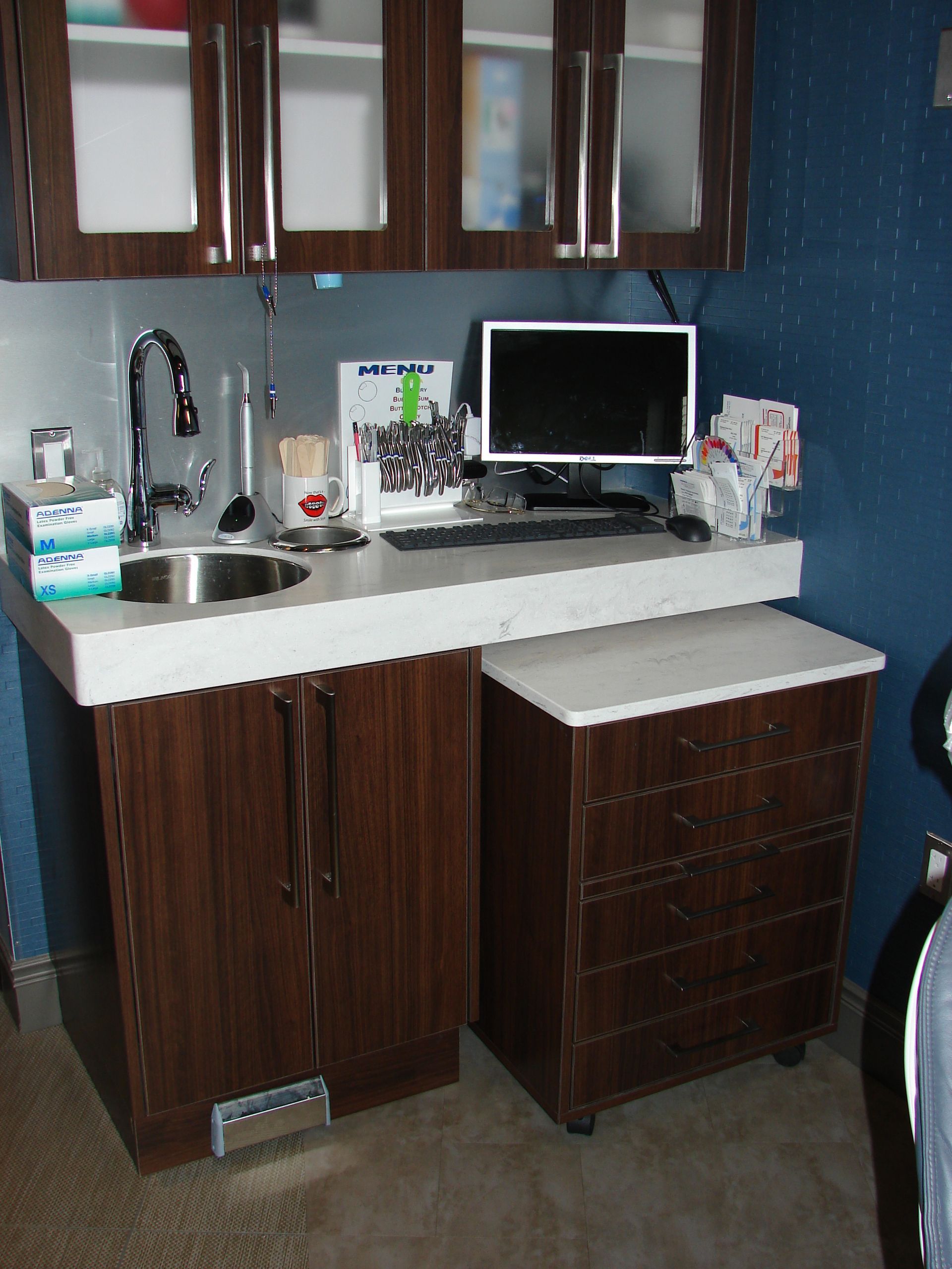 custom-built dental cabinet