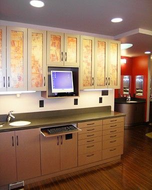 beautiful customized dental cabinets
