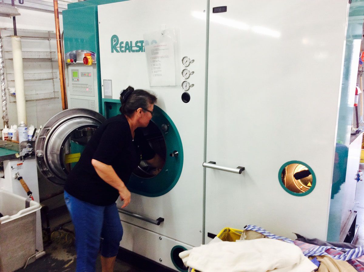 woman getting clothes