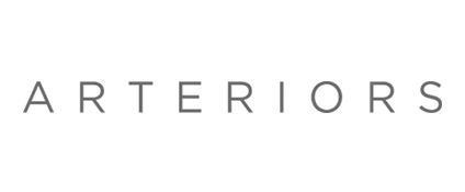 Arteriors logo in gray uppercase letters on a white background