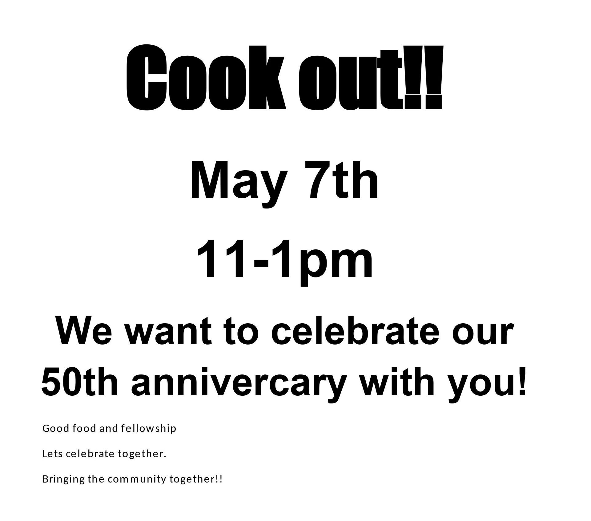 50-year anniversary message