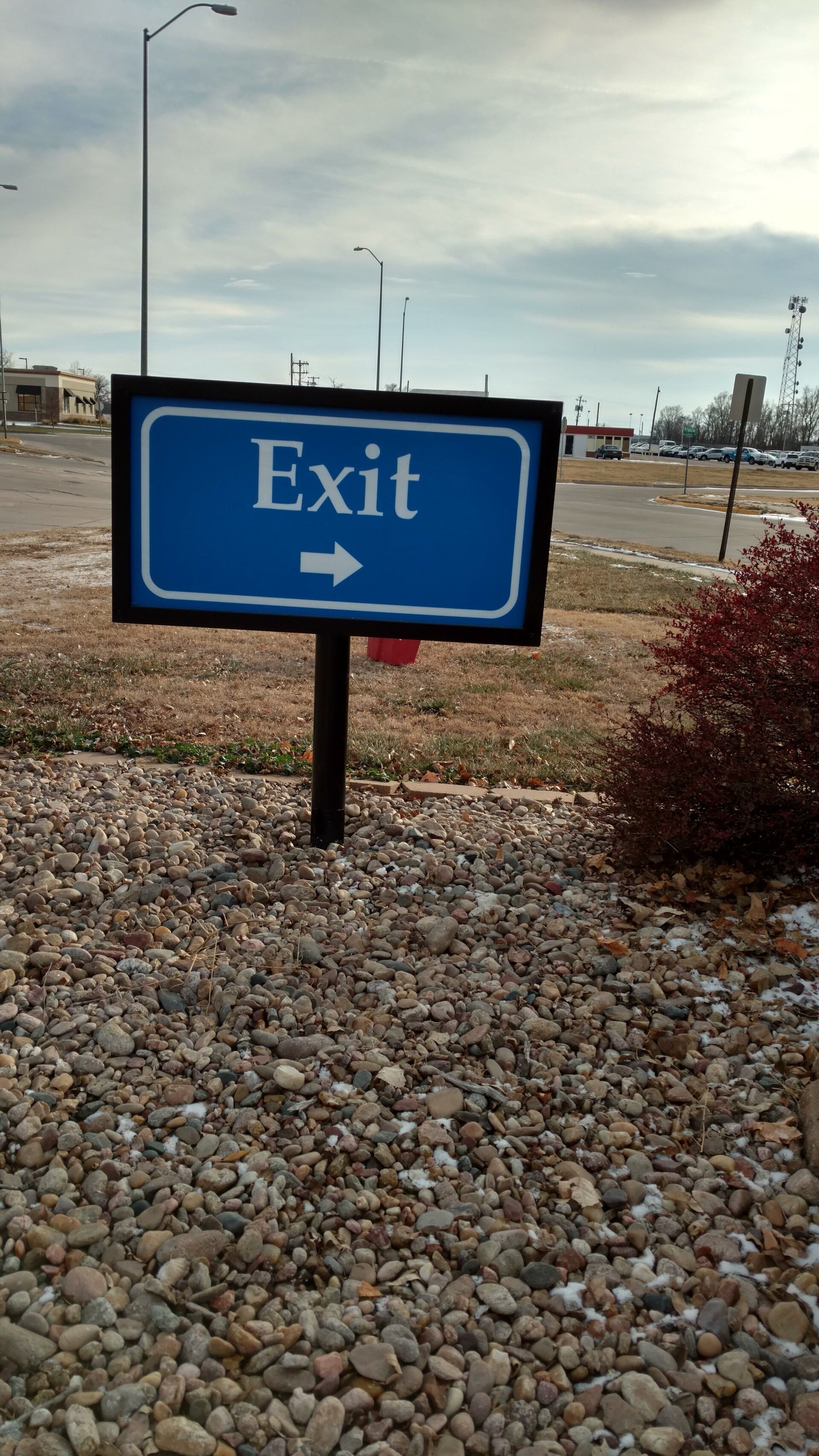Exit sign
