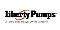 Liberty Pumps logo with slogan “A Family and Employee Owned Company” on a white background