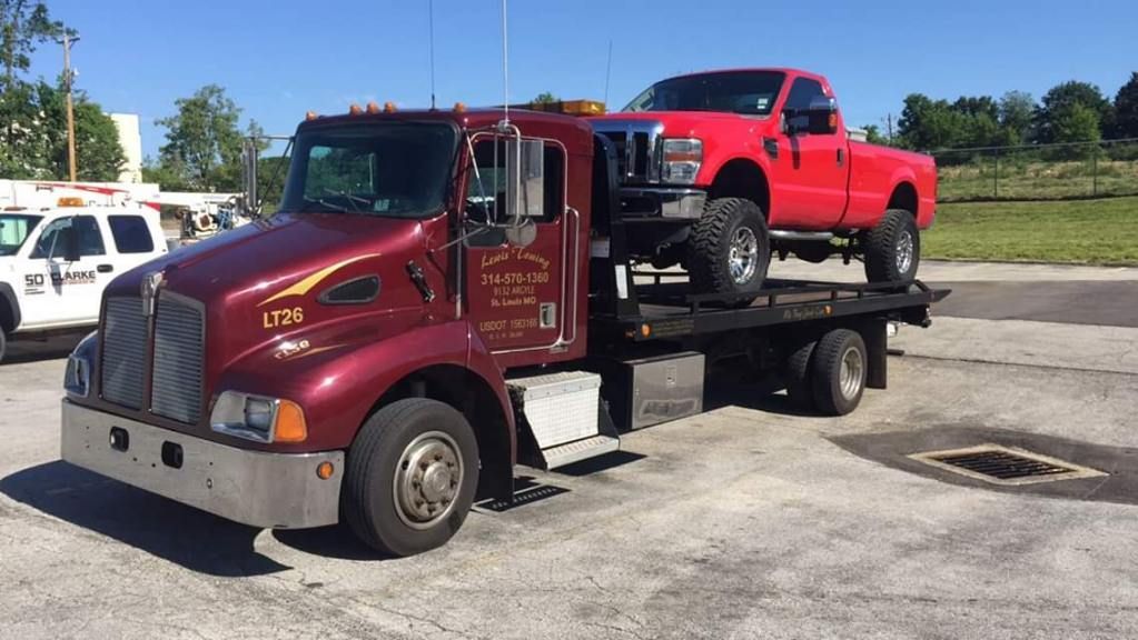 Towing a medium sized truck