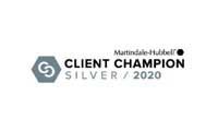 Martindale-Hubbell Client Champion Silver 2020 award logo.
