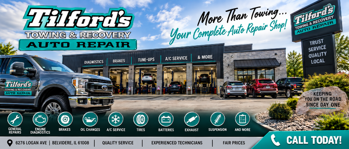Tilford's Towing and Recovery LLC Automotive Repair flyer