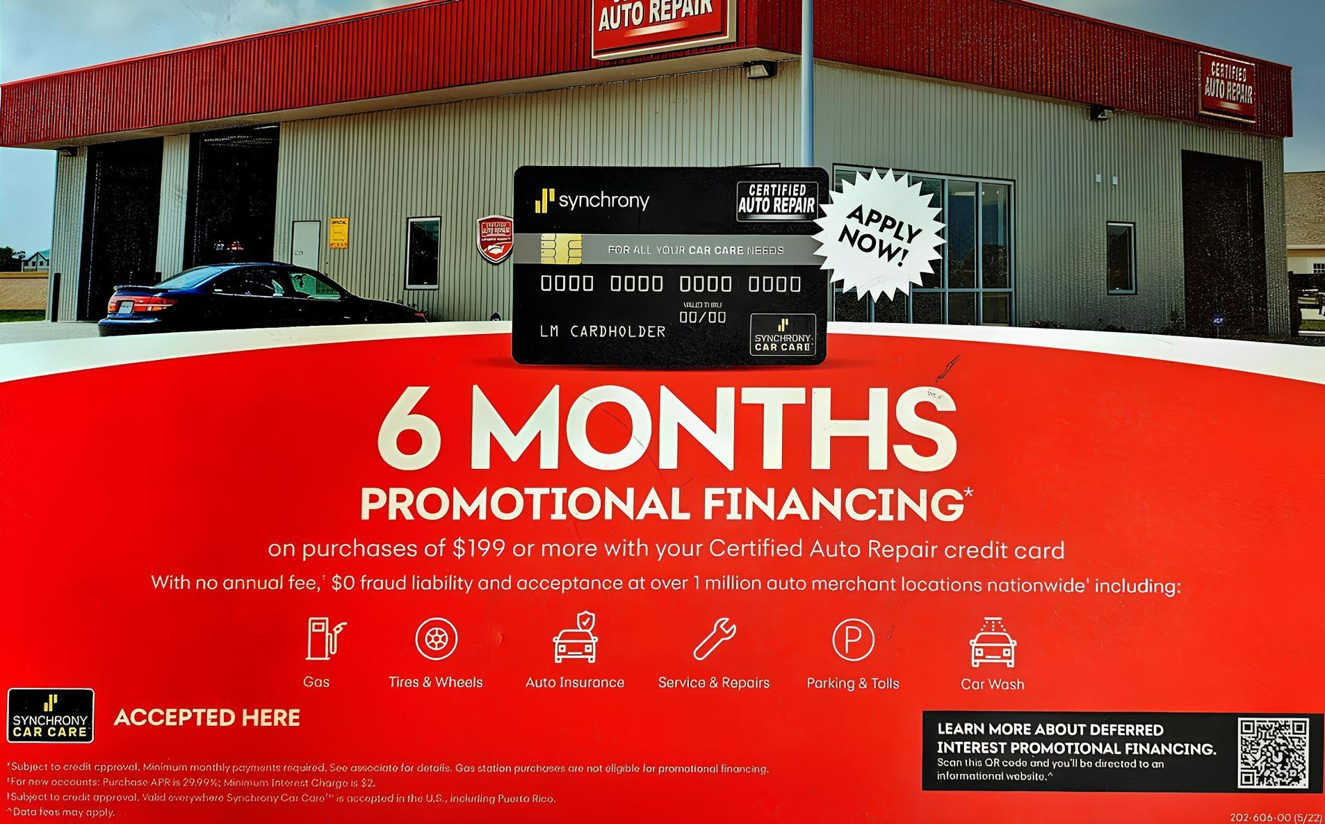 6 Months of Promotional Financing