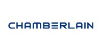Chamberlain logo in blue text on a white background