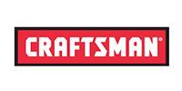 CRAFTSMAN logo in white text on a red and black rectangular background