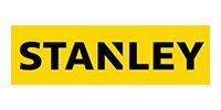 STANLEY logo in black text on a yellow rectangular background