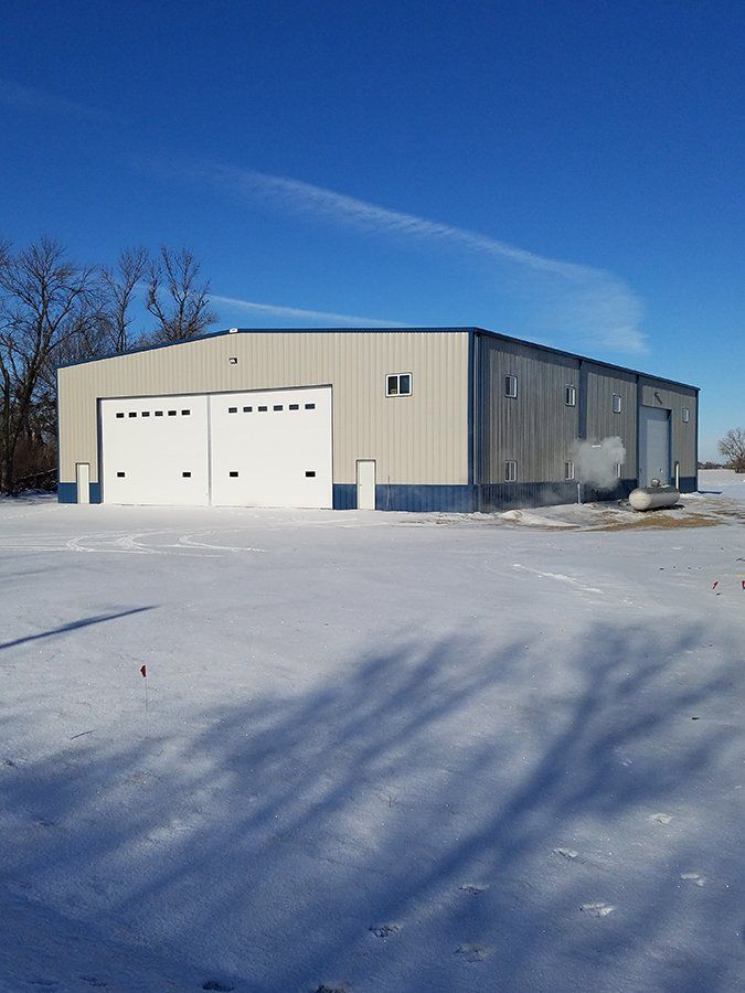 Commercial steel building