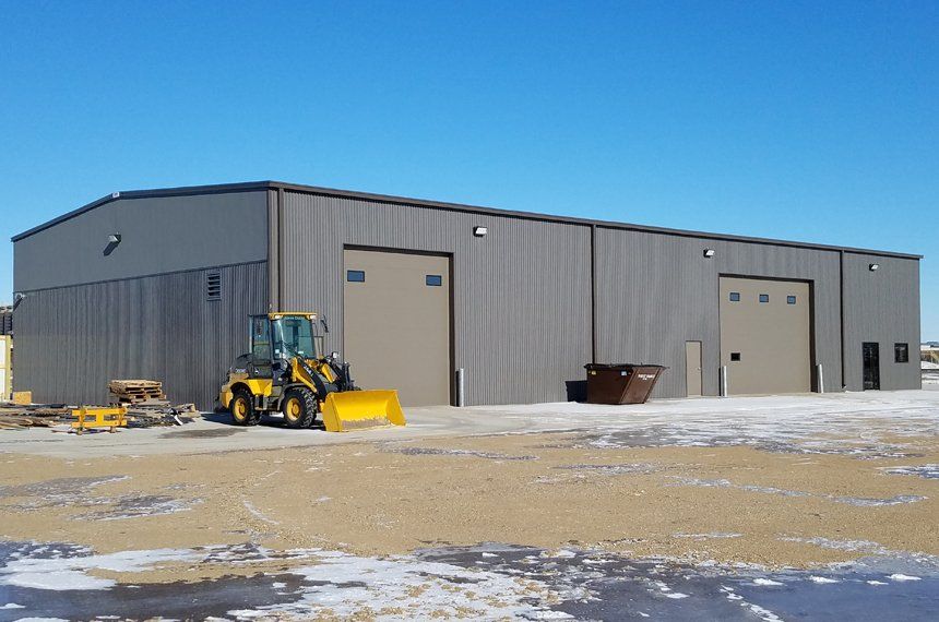 Commercial steel building