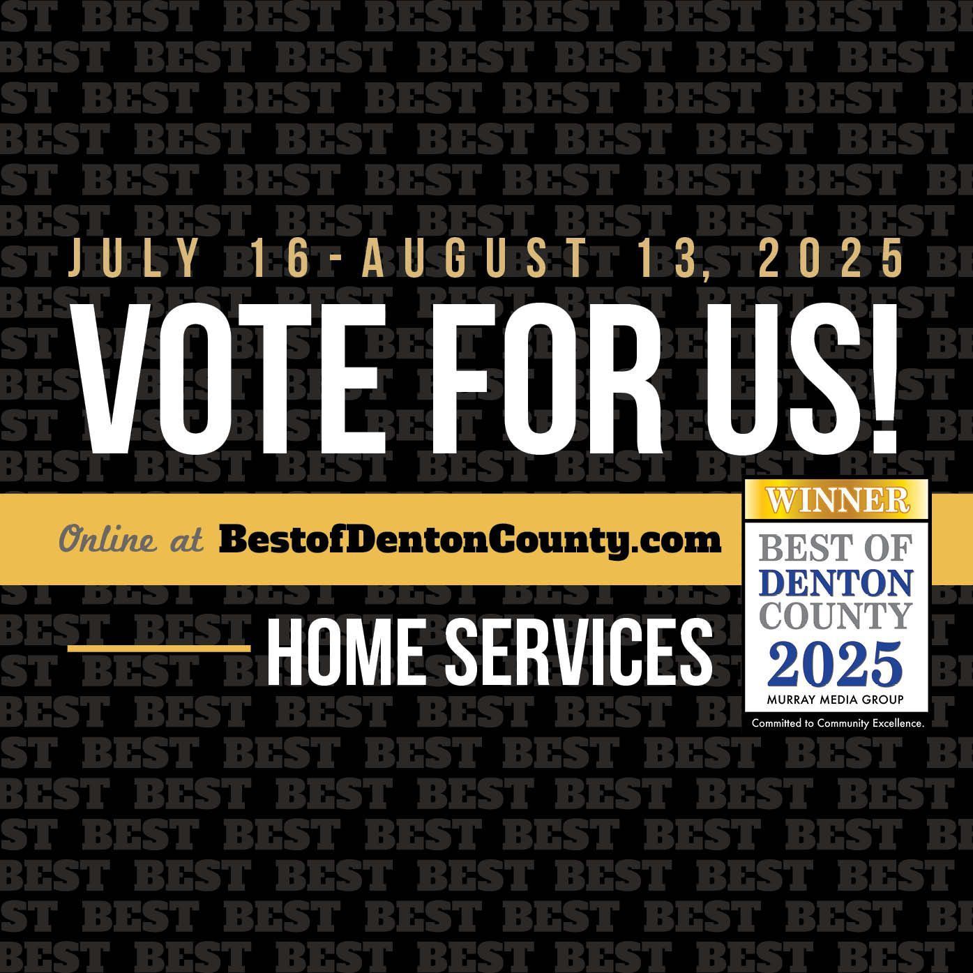 A poster that says Vote For Us