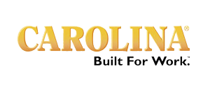 Carolina logo with gold text and tagline
