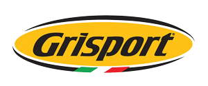 Grisport logo in a yellow oval with black text and green, white, and red stripes below.