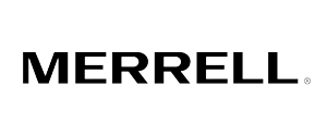 Merrell logo in black text on a white background.