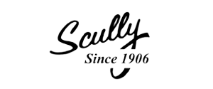 Logo for Scully clothing brand; script
