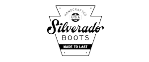 Logo for Silverado Boots, a shoe company, with