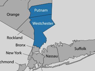 Westchester Carpet Cleaners Inc Service Area Map
