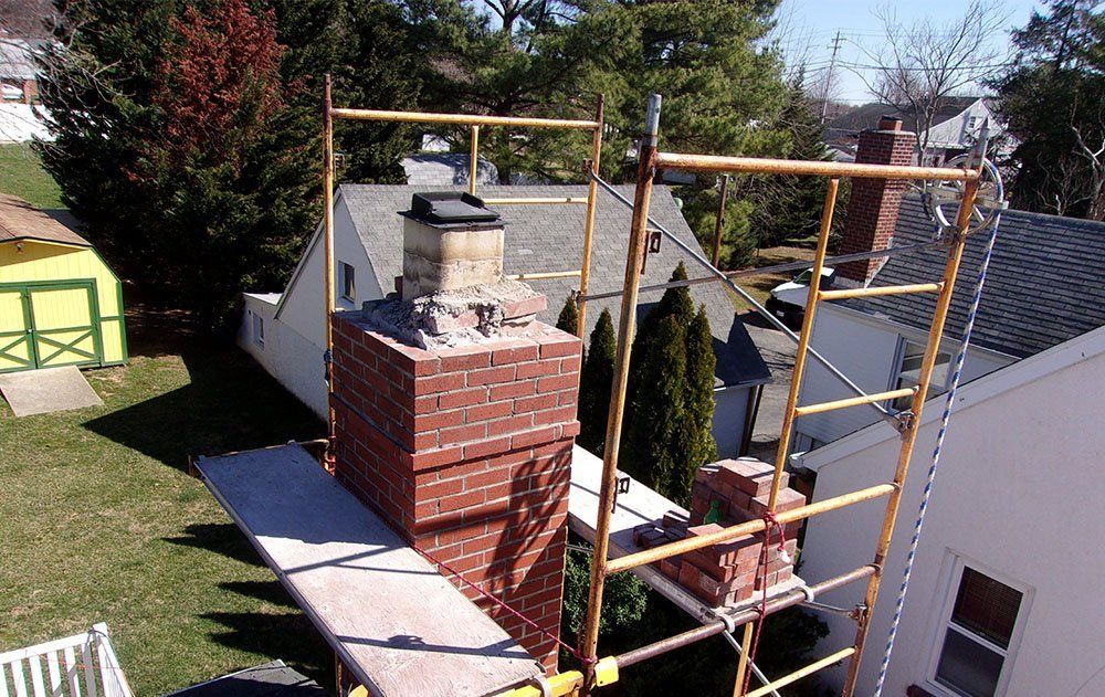 Before chimney work