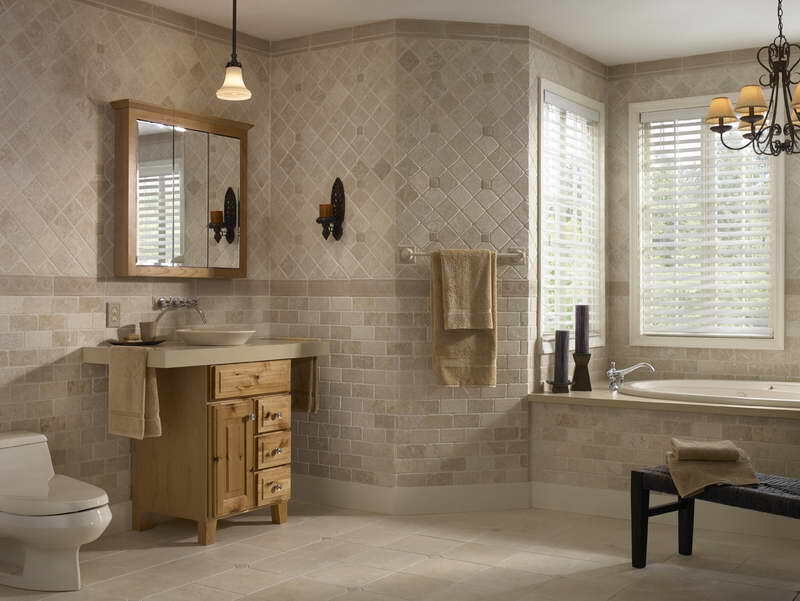 Tile bathroom