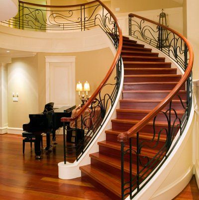 Hardwood staircase