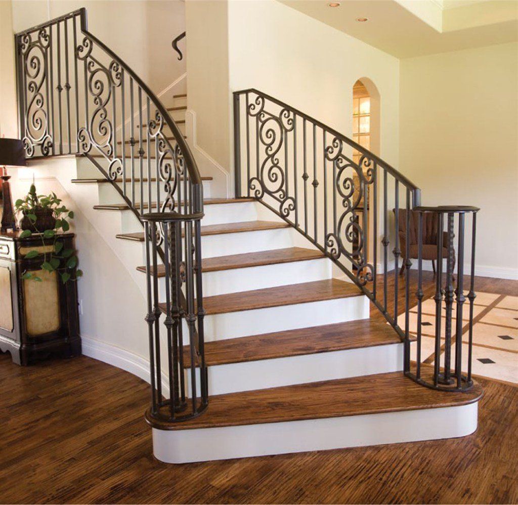 Hardwood staircase