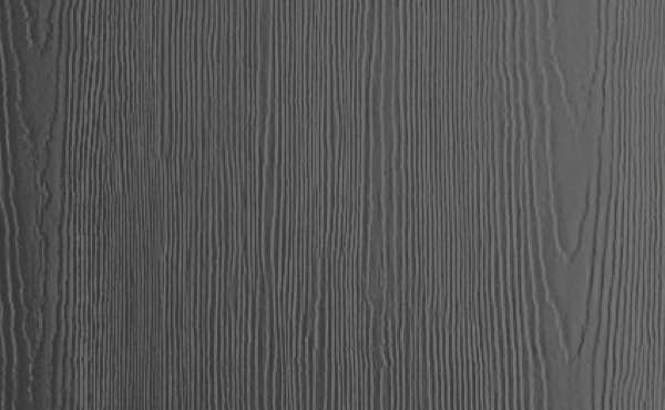 Dark gray wooden panel with vertical wood grain.