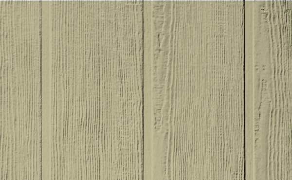 Vertical beige wood panel siding.