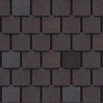 Close-up of a brown asphalt shingle roof.
