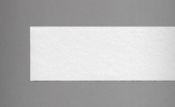 White rectangular shape on a gray background.