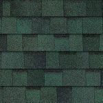 Green and dark green shingle roofing pattern.