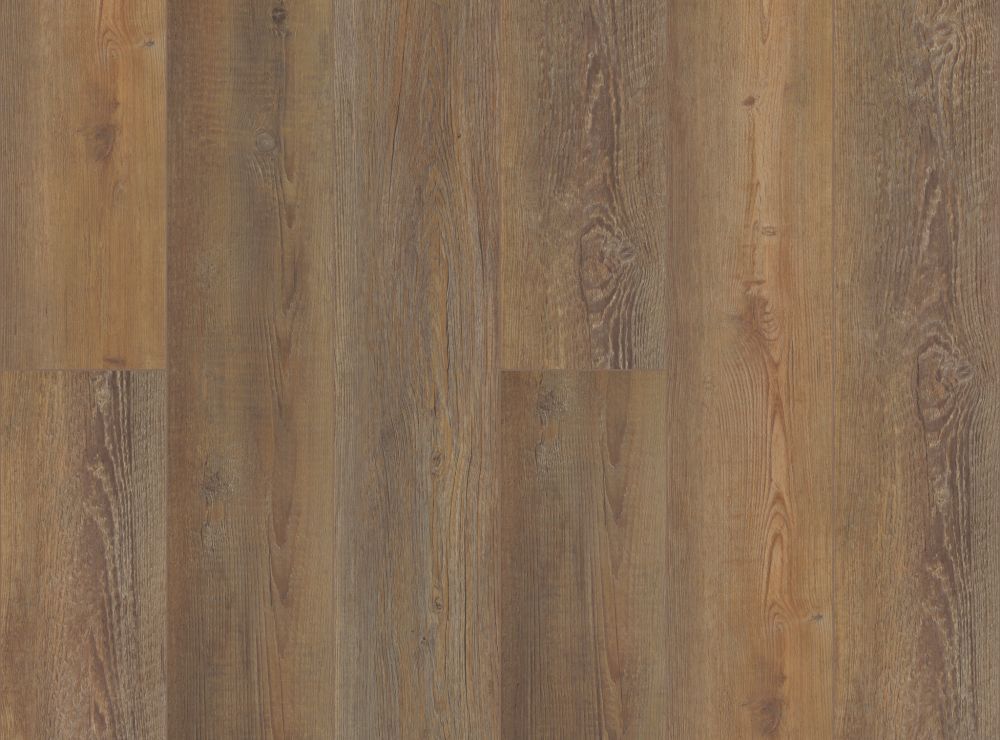 Wooden floor with varying shades of brown and tan planks.