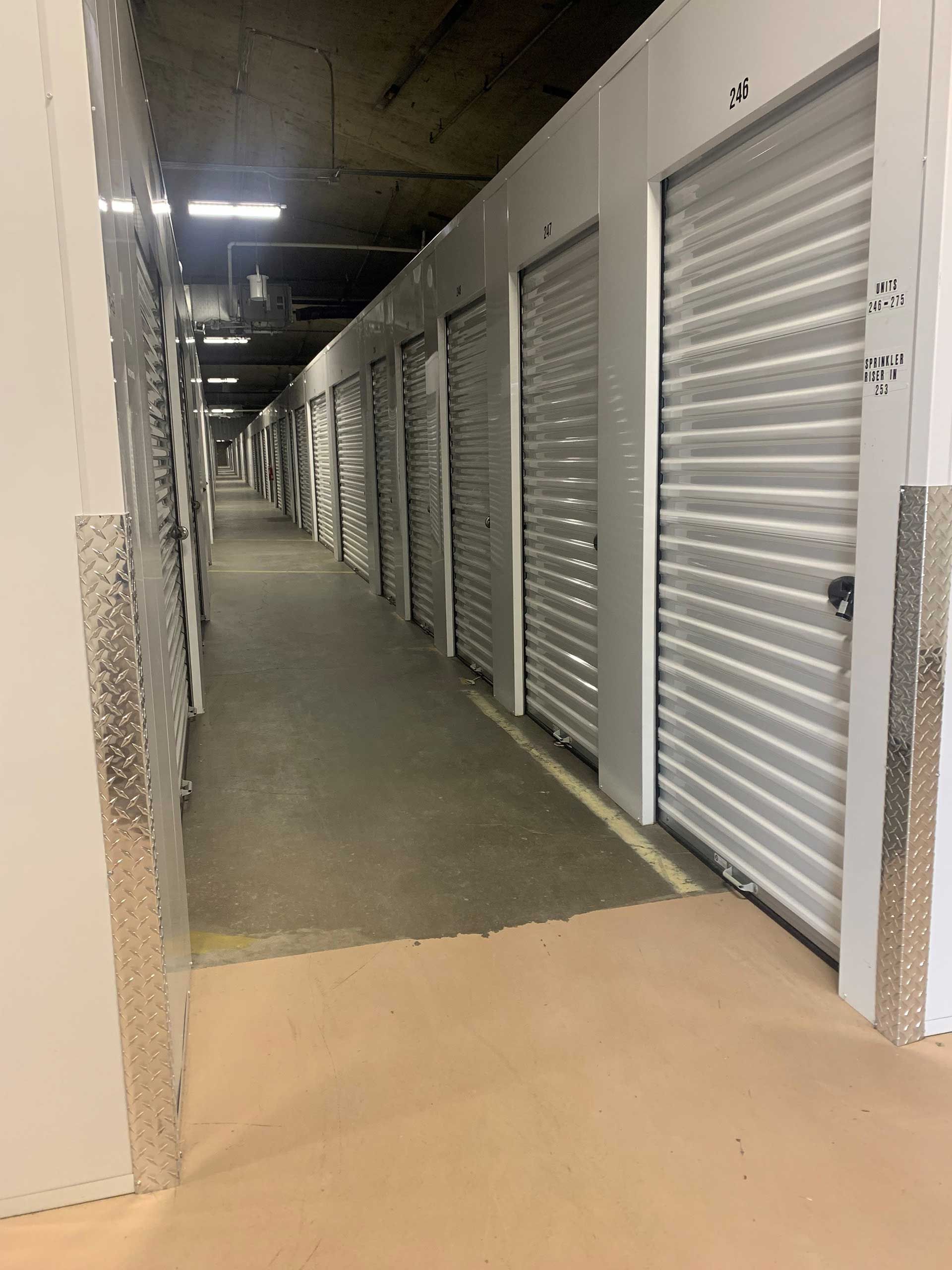 storage facility hallway