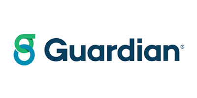 Guardian logo in blue and green on a white background