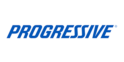 Progressive logo in blue italic text on a white background