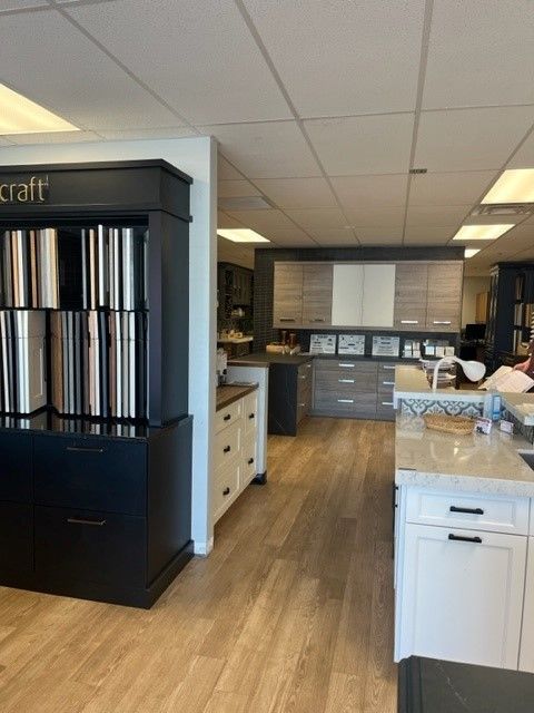A kitchen with a sign that says craft on it