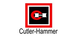 Cutler-Hammer logo: Red square around a black square with a red