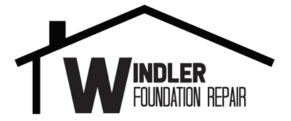 Logo for Windler Foundation Repair with a house outline above the text.