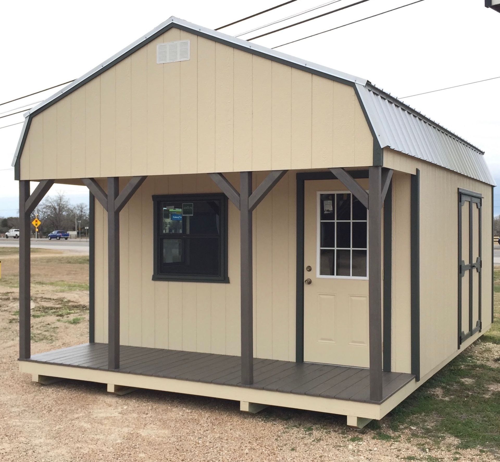 A hunter - portable lofted cabin