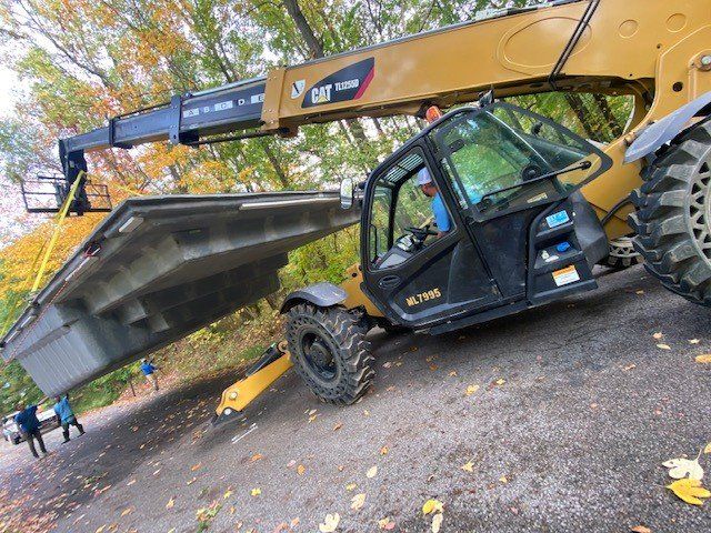 In-ground pool installation
