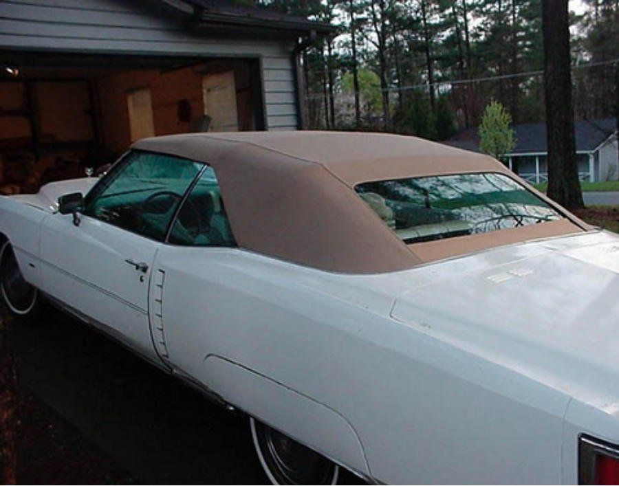 Custom convertible top car