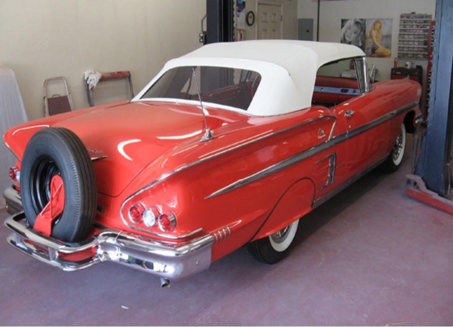 Custom convertible top car