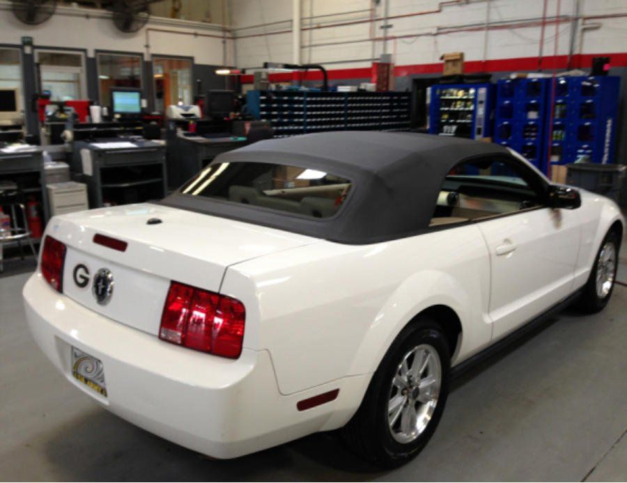 Custom convertible top car