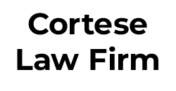 Cortese Law Firm logo in bold black text on a white background