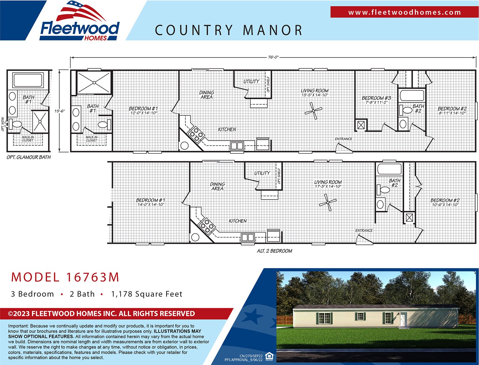 16 x 76 Country Manor