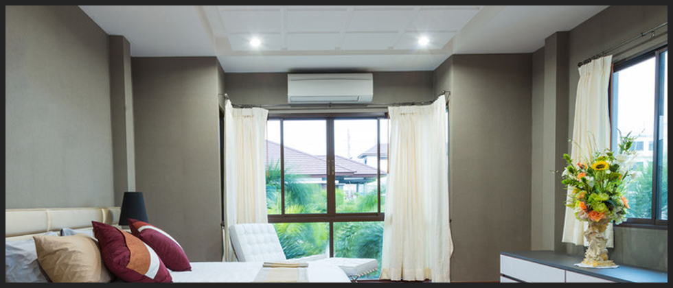 Room with airconditioning unit