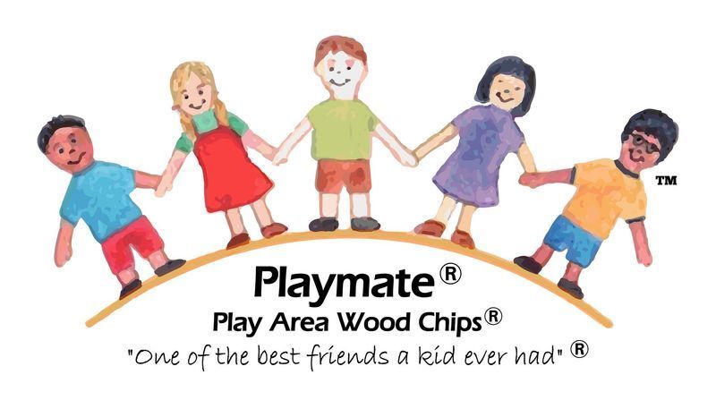 Children holding hands above text, 