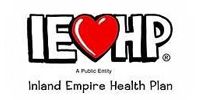 IEHP logo with a red heart, reading “Inland Empire Health Plan” on a white background